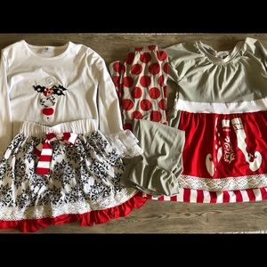 Girls 5 piece Christmas Ensemble